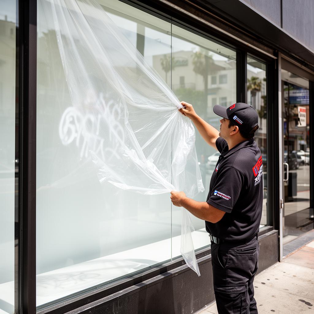 Anti-Graffiti Film in Encino, Los Angeles County